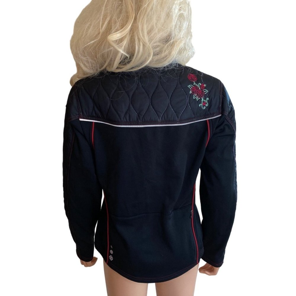 Pearl Izumi Quilted Thermal Insulated Tour Jacket M Cycling Black Full Zip - Picture 4 of 14